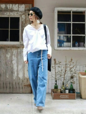 「N.（N. Natural Beauty Basic）（エヌエヌナチュラルビューティーベーシック）のアイテム（アクセサリー）」を使った、ワニコさん（レディース・162cm）の秋コーディネート