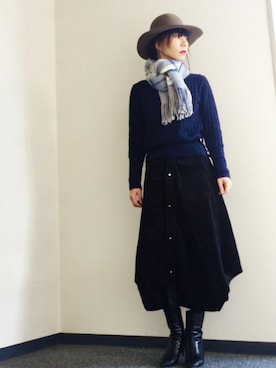 「nonnative（ノンネイティブ）のアイテム」を使った、ワニコさん（レディース・162cm）の秋コーディネート