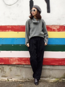 ワニコさん(レディース・162cm)の冬コーディネート