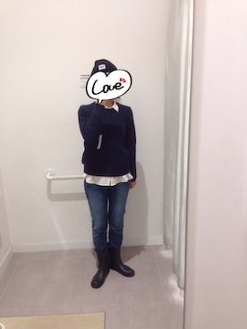 「アイテム（ニットキャップ/ビーニー）」を使った、しまこさん（レディース・160cm・40代）の秋コーディネート