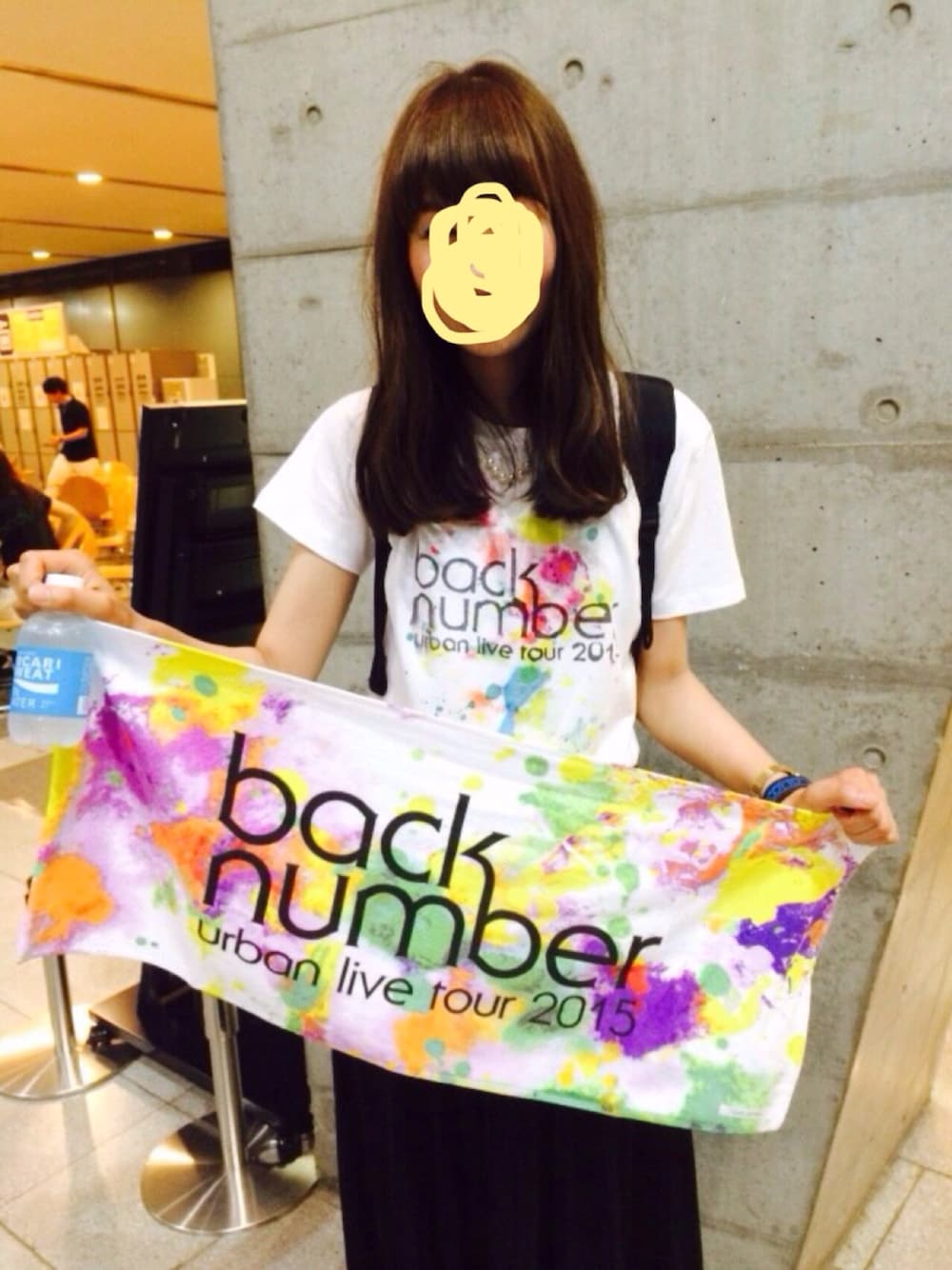 「back number、ライブ、ライブTシャツ」｜「KELTYのアイテム（バックパック/リュック、ブラック系）」を使った、あーちゃんさん（レディース・173cm）の夏コーディネートの1枚目の写真