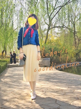 「PATTERN・fiona （パターンフィオナ）のアイテム（シューズ）」を使った、mimosa さん（レディース・164cm）の春コーディネート