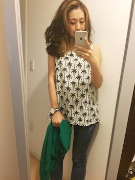 「アイテム（腕時計）」を使った、miyaさん（レディース・155cm・20代）の夏コーディネート