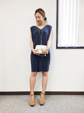「フェザー」｜「アイテム（腕時計）」を使った、miyaさん（レディース・155cm）の夏コーディネート