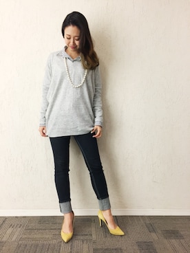 「アイテム（パンプス）」を使った、miyaさん（レディース・155cm・30代）の冬コーディネート