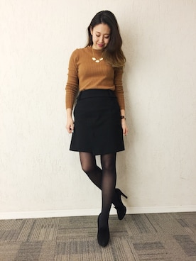 「DIANA（ダイアナ）のアイテム」を使った、miyaさん（レディース・155cm）の冬コーディネート