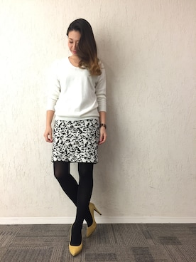 「M.deux（エムドゥ）のアイテム」を使った、miyaさん（レディース・155cm）の冬コーディネート