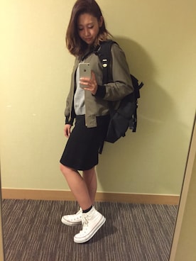 「アイテム（バックパック/リュック）」を使った、miyaさん（レディース・155cm・30代）の春コーディネート