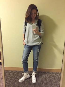 「アイテム（腕時計）」を使った、miyaさん（レディース・155cm・30代）の春コーディネート