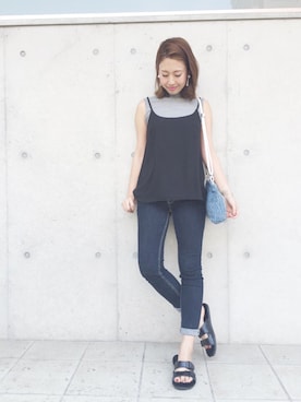 「AMERICAN RAG CIE（アメリカンラグシー）のアイテム」を使った、miyaさん（レディース・155cm）の夏コーディネート