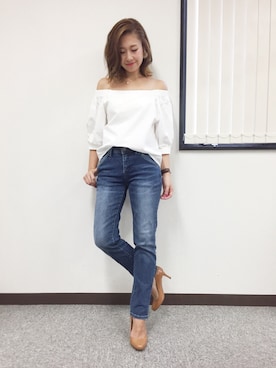 「M.deux（エムドゥ）のアイテム」を使った、miyaさん（レディース・155cm）の秋コーディネート