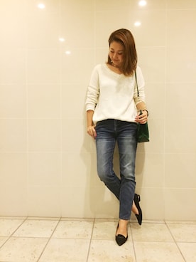 「simple」｜miyaさん（レディース・155cm）の秋コーディネート