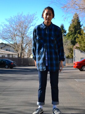 「SILVER RING（ファッション雑貨、シルバー系）」を使った、Joeさん（メンズ・178cm）の冬コーディネート