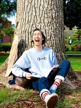 「入学式」｜「アイテム（その他）」を使った、Joeさん（メンズ・178cm）の春コーディネート