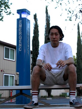 「SILVER RING（ファッション雑貨、シルバー系）」を使った、Joeさん（メンズ・178cm）の春コーディネート