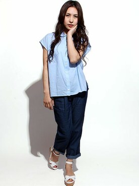 FREAK'S STORE HEAD OFFICE WOMENさん（レディース・160cm）の夏コーディネート