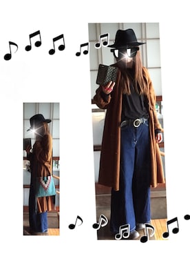 「チャイハネ（チャイハネ）のアイテム（チェスターコート）」を使った、かえる。さん（レディース・153cm）の秋コーディネート