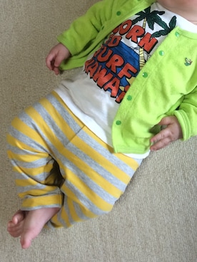 「子供服」｜tocoriさん（キッズ・70cm）の春コーディネート