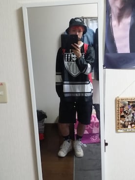 「レザーショーツ」｜りょうまさん（メンズ・172cm）の春コーディネート