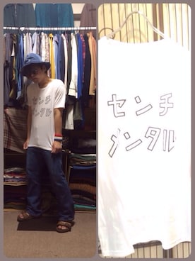 「ぺろーん再」｜かんちゃんさん（メンズ・169cm）の夏コーディネート