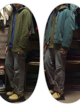 「Polo Ralph Lauren」｜「アイテム（カバーオール）」を使った、かんちゃんさん（メンズ・169cm）の冬コーディネート