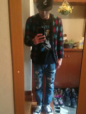 「CONVERSE（コンバース）のCONVERSE コンバース ジャック パーセル / JACK PURCEL（スニーカー）」を使った、TCさん（メンズ・176cm）の冬コーディネート