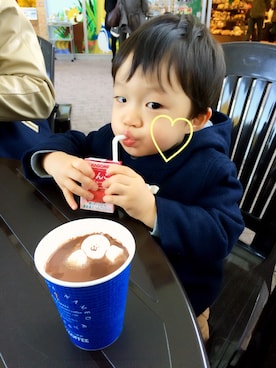 「babygap」｜「アイテム（ダッフルコート）」を使った、Miiiikaさん（キッズ・90cm）の冬コーディネート