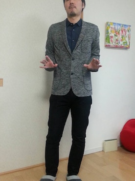 「アイテム（その他アウター）」を使った、abstractandoさん（メンズ・176cm・30代）の冬コーディネート