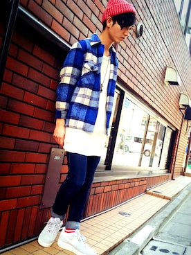 黒坂学さん（メンズ・171cm）の春コーディネート