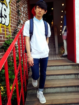 黒坂学さん（メンズ・171cm）の春コーディネート