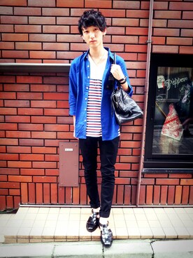 黒坂学さん（メンズ・171cm）の夏コーディネート