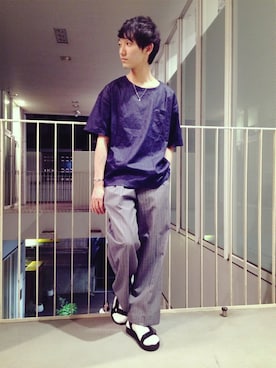 黒坂学さん（メンズ・171cm）の春コーディネート