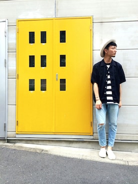 黒坂学さん（メンズ・171cm）の夏コーディネート