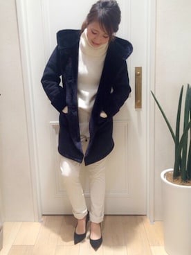 「CIAOPANIC TYPY（チャオパニックティピー）のアイテム（マウンテンパーカー）」を使った、NAOKO.sさん（レディース・158cm）の冬コーディネート