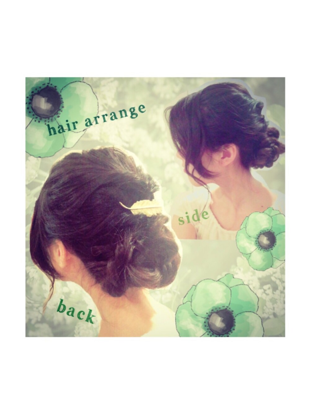 ゴールド系のバレッタ/ヘアクリップを着用したレディースの夏コーディネートの1枚目の写真
