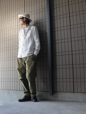 「tesi（テシ）のアイテム」を使った、BT4.0さん（メンズ・172cm）の夏コーディネート