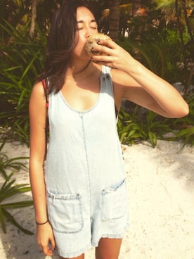 「rompers_wmag」｜amiさん（レディース・175cm）の夏コーディネート