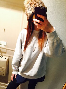 「ラビットファー」｜「アイテム（ニットキャップ/ビーニー）」を使った、YUAさん（レディース・170cm）の秋コーディネート