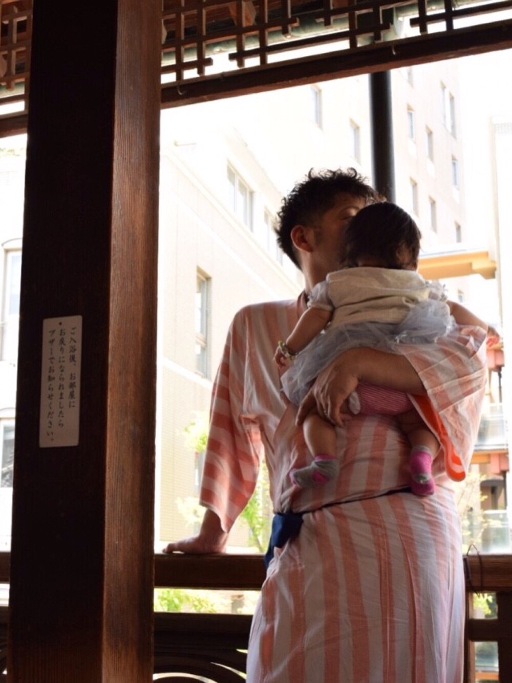 「BEAMSのアイテム（浴衣、オレンジ系）」を使った、a2cさん（メンズ・167cm）の春コーディネートの1枚目の写真