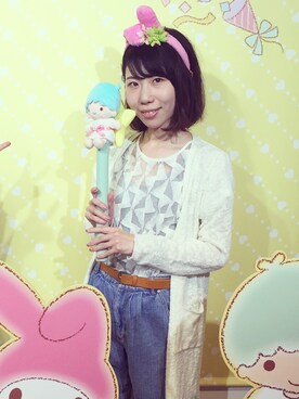 「KBF（ケイビーエフ）のアイテム」を使った、まりこ。さん（レディース・154cm）の夏コーディネート