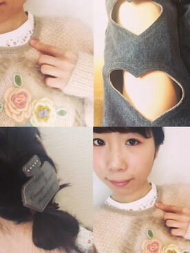 「WC（ダブル シー）のアイテム（デニムパンツ）」を使った、まりこ。さん（レディース・154cm）の春コーディネート