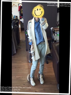 「カウチン」｜makka0122さん（レディース・154cm）の秋コーディネート