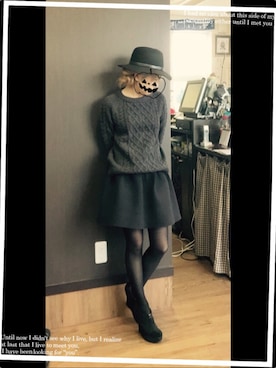 「ハロウィン」｜「アイテム（ブーティ）」を使った、makka0122さん（レディース・154cm）の秋コーディネート