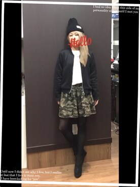 「Language（ランゲージ）のアイテム（シューズ）」を使った、makka0122さん（レディース・154cm）の秋コーディネート