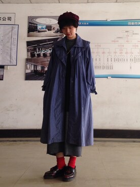 「MONKI」｜「アイテム（ブルゾン）」を使った、yakoさん（レディース・161cm）の秋コーディネート