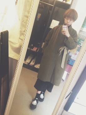 「STYLENANDA（スタイルナンダ）のアイテム（スラックス）」を使った、yakoさん（レディース・161cm）の秋コーディネート