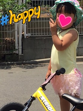 「fafa（フェフェ）のアイテム（帽子）」を使った、chaolyさん（キッズ・100cm）の夏コーディネート