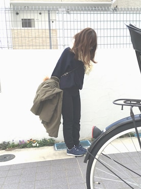 「Heather（ヘザー）のアイテム（モッズコート）」を使った、ゆさん（レディース・151cm）の冬コーディネート
