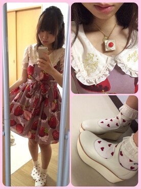 「アイテム（ドレス、ブラウン系）」を使った、minaminamiさん（レディース・158cm）の夏コーディネート