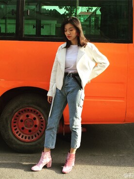 「PULL&BEAR（プルアンドベア）のアイテム（ブルゾン）」を使った、sekikaさん（レディース・165cm）の秋コーディネート